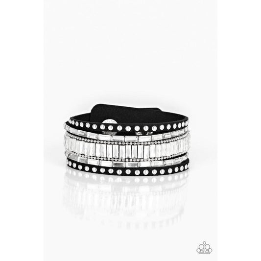Rock Star Rocker Black Bracelet - Paparazzi - Dare2bdazzlin N Jewelry