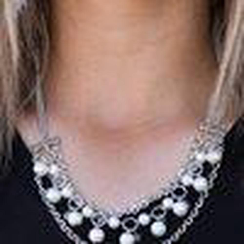 Rockefeller Romance - White Necklace - Paparazzi - Dare2bdazzlin N Jewelry