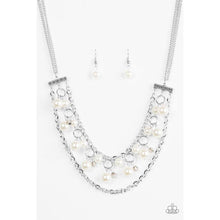 Load image into Gallery viewer, Rockefeller Romance - White Necklace - Paparazzi - Dare2bdazzlin N Jewelry
