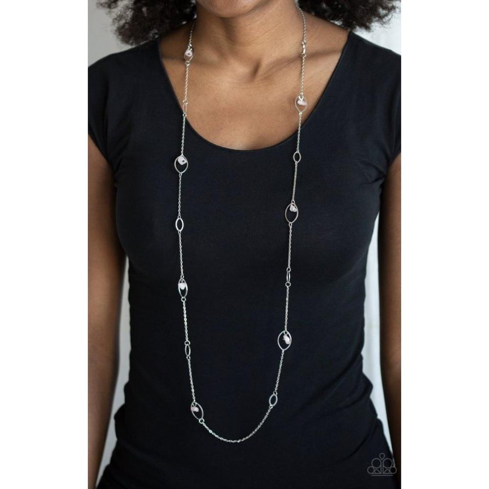 Rocky Razzle Pink Necklace - Paparazzi - Dare2bdazzlin N Jewelry