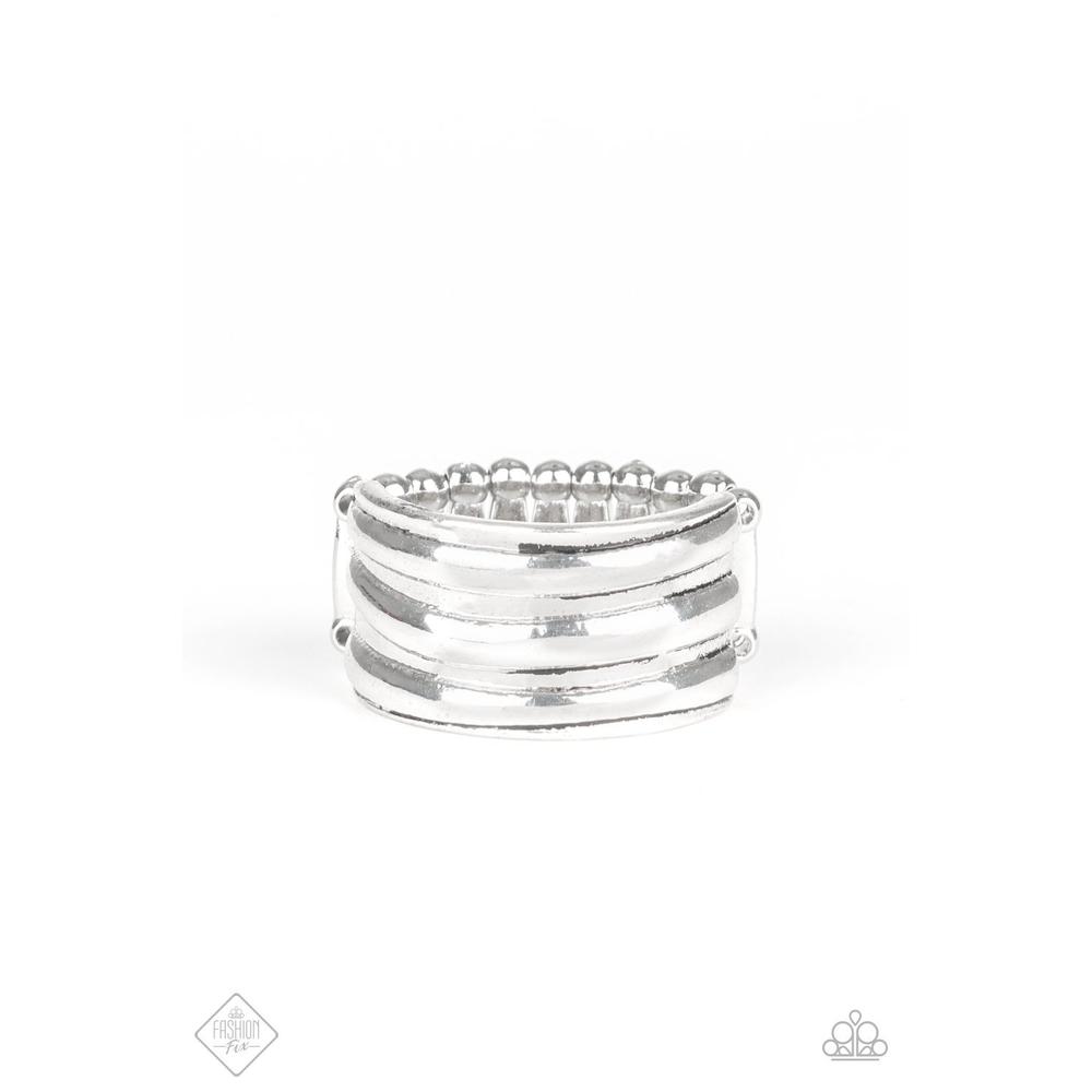 Rough Around The Edges Silver Ring - Paparazzi - Paparazzi - Dare2bdazzlin N Jewelry