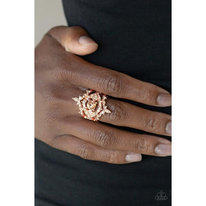 Royal Love Story - Copper Ring - Paparazzi - Dare2bdazzlin N Jewelry