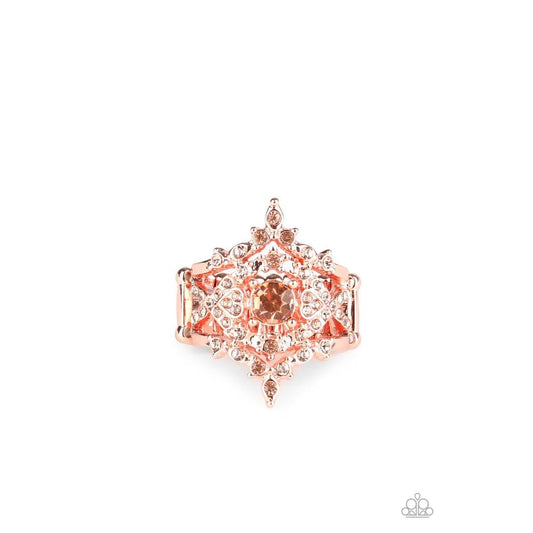 Royal Love Story - Copper Ring - Paparazzi - Dare2bdazzlin N Jewelry