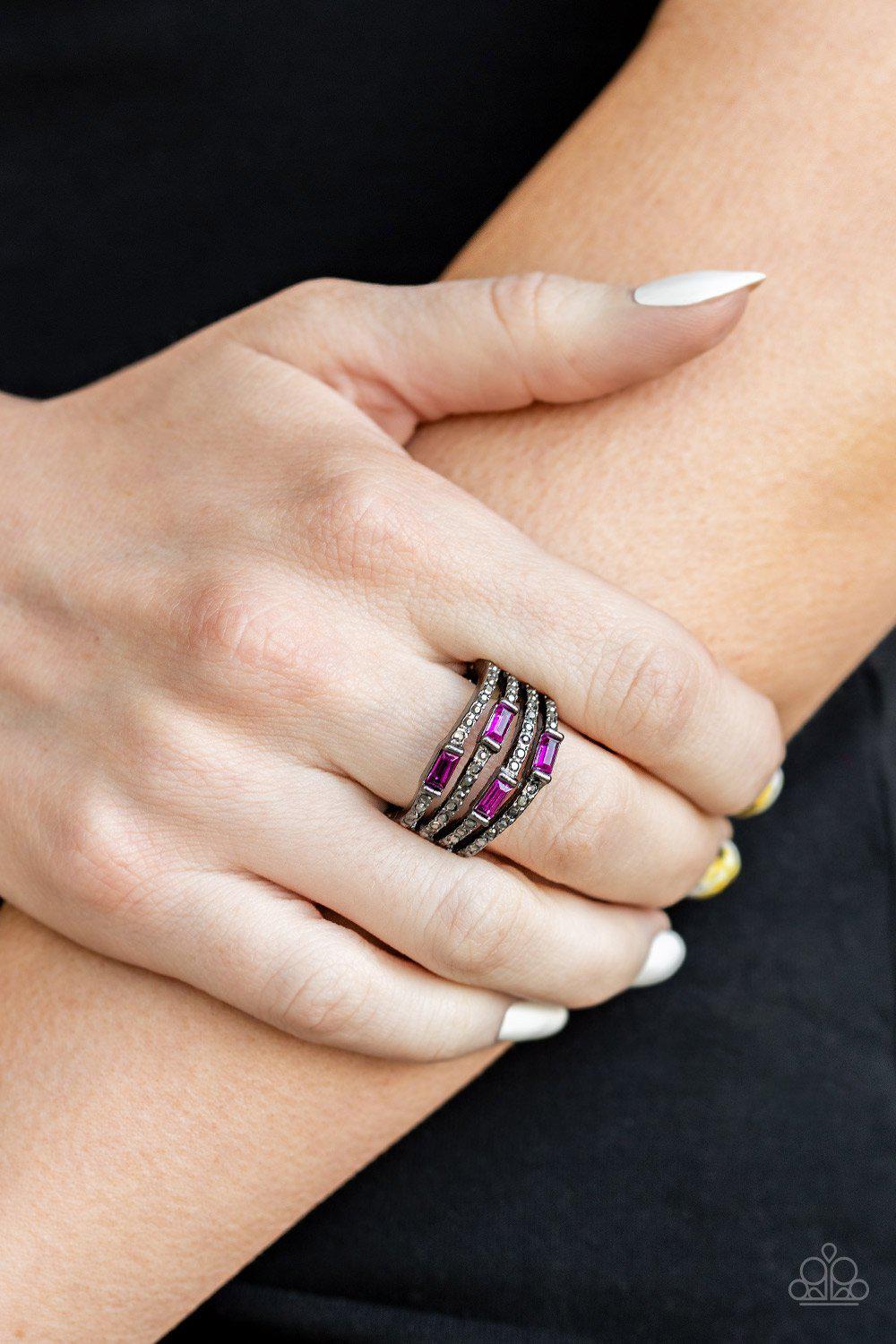Royal Reflections - Pink Ring - Paparazzi - Dare2bdazzlin N Jewelry