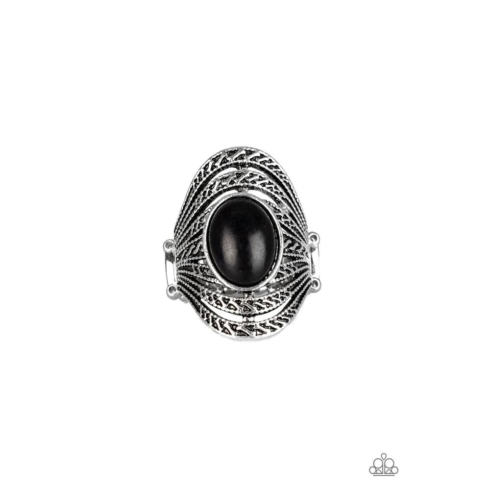 Royal Roamer - Black Ring - Paparazzi - Paparazzi - Dare2bdazzlin N Jewelry