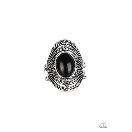 Royal Roamer - Black Ring - Paparazzi - Paparazzi - Dare2bdazzlin N Jewelry