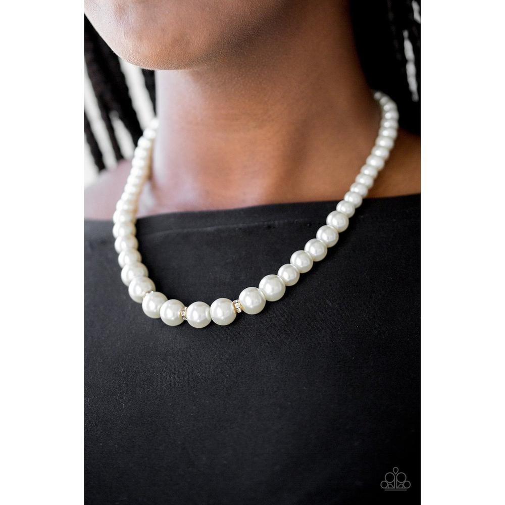 Royal Romance - Gold Necklace = Paparazzi - Dare2bdazzlin N Jewelry