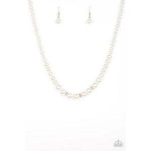 Royal Romance - Gold Necklace = Paparazzi - Dare2bdazzlin N Jewelry