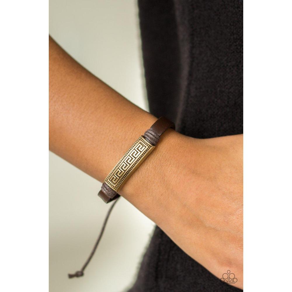 Ruins Raider Brass Urban Bracelet - Paparazzi - Dare2bdazzlin N Jewelry