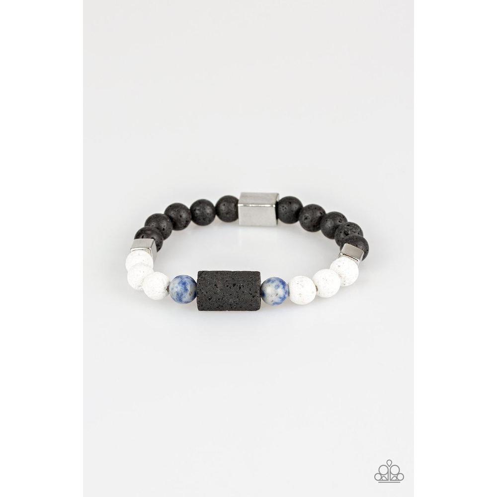 Run Out The BLOCK Blue Bracelet - Paparazzi - Dare2bdazzlin N Jewelry