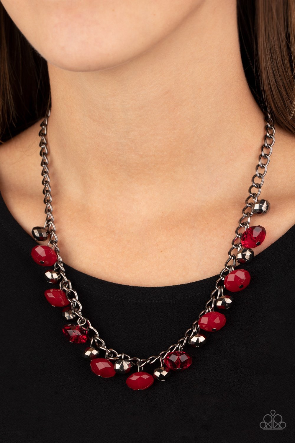 Runaway Rebel Red Necklace - Paparazzi - Dare2bdazzlin N Jewelry