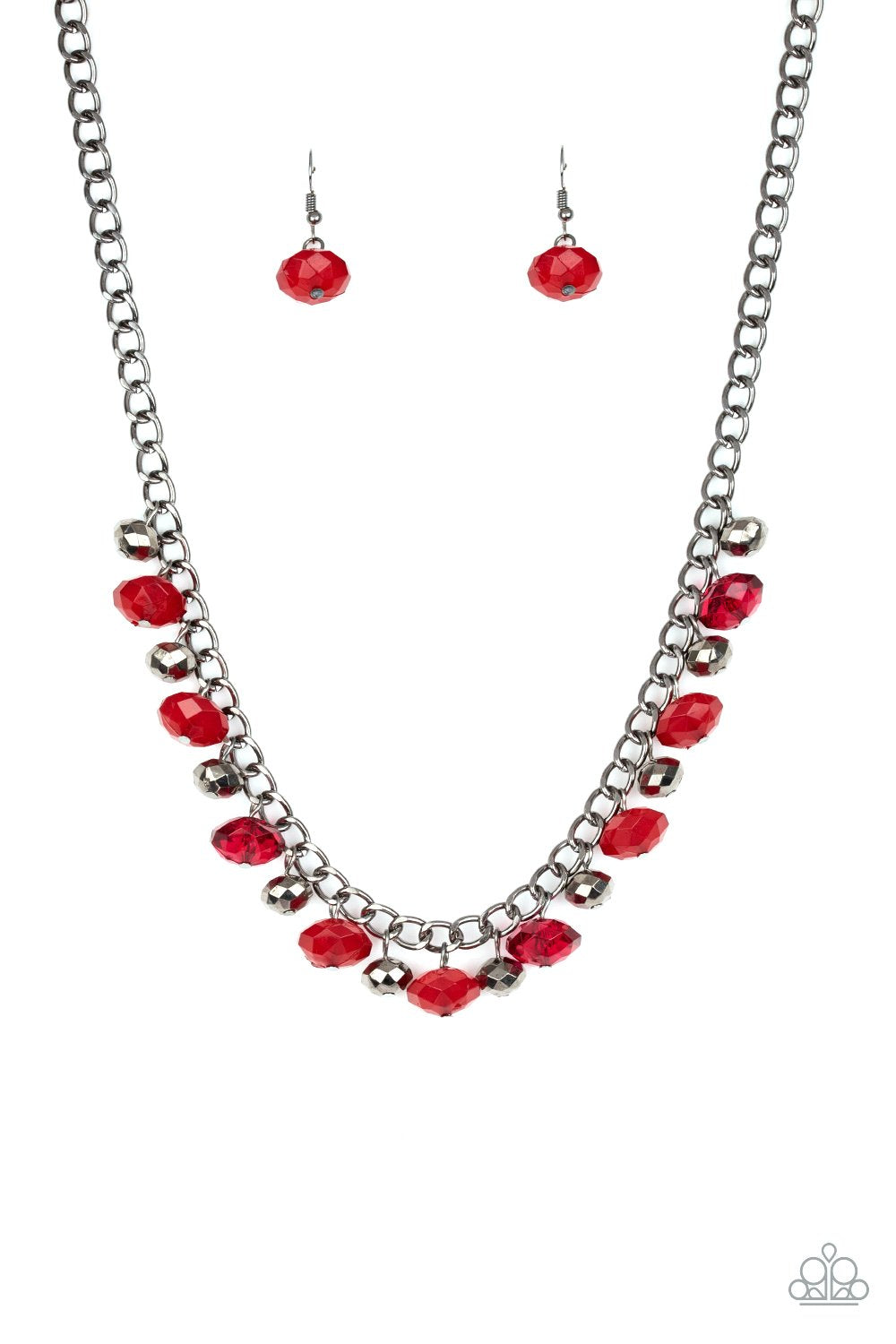 Runaway Rebel Red Necklace - Paparazzi - Dare2bdazzlin N Jewelry