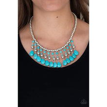 Load image into Gallery viewer, Rural Revival - Blue Necklace - Paparazzi - Dare2bdazzlin N Jewelry
