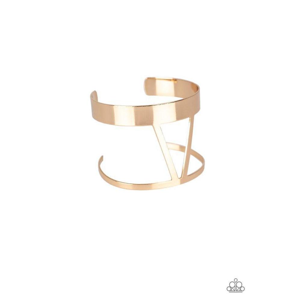 Rural Ruler - Gold Bracelet - Paparazzi - Dare2bdazzlin N Jewelry