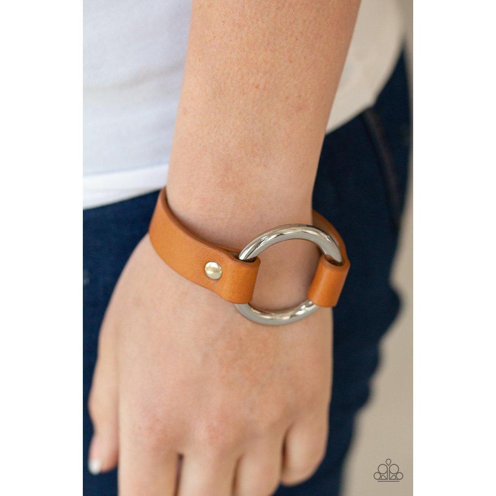 Rustic Rodeo Brown Urban Bracelet - Paparazzi - Dare2bdazzlin N Jewelry