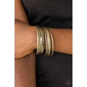 Sahara Shimmer - Brass Bracelet - Paparazzi - Dare2bdazzlin N Jewelry