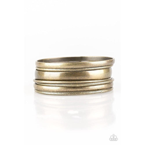 Sahara Shimmer - Brass Bracelet - Paparazzi - Dare2bdazzlin N Jewelry
