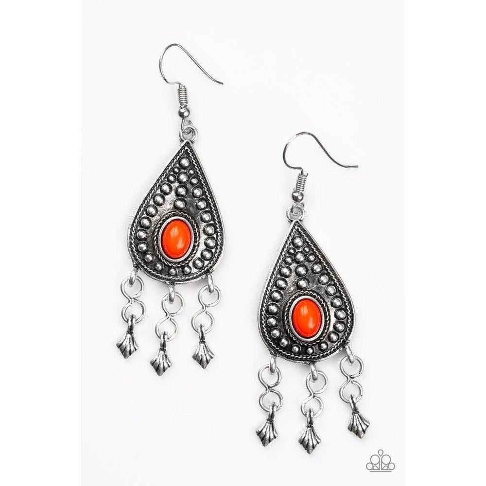 Sahara Song Red Earrings - Paparazzi - Dare2bdazzlin N Jewelry