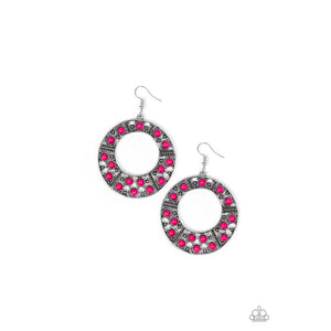 San Diego Samba - Pink Earrings - Paparazzi - Dare2bdazzlin N Jewelry