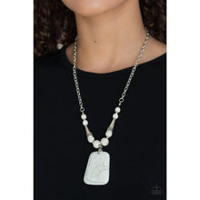 Load image into Gallery viewer, Sandstone Oasis - White Necklace - Paparazzi - Dare2bdazzlin N Jewelry
