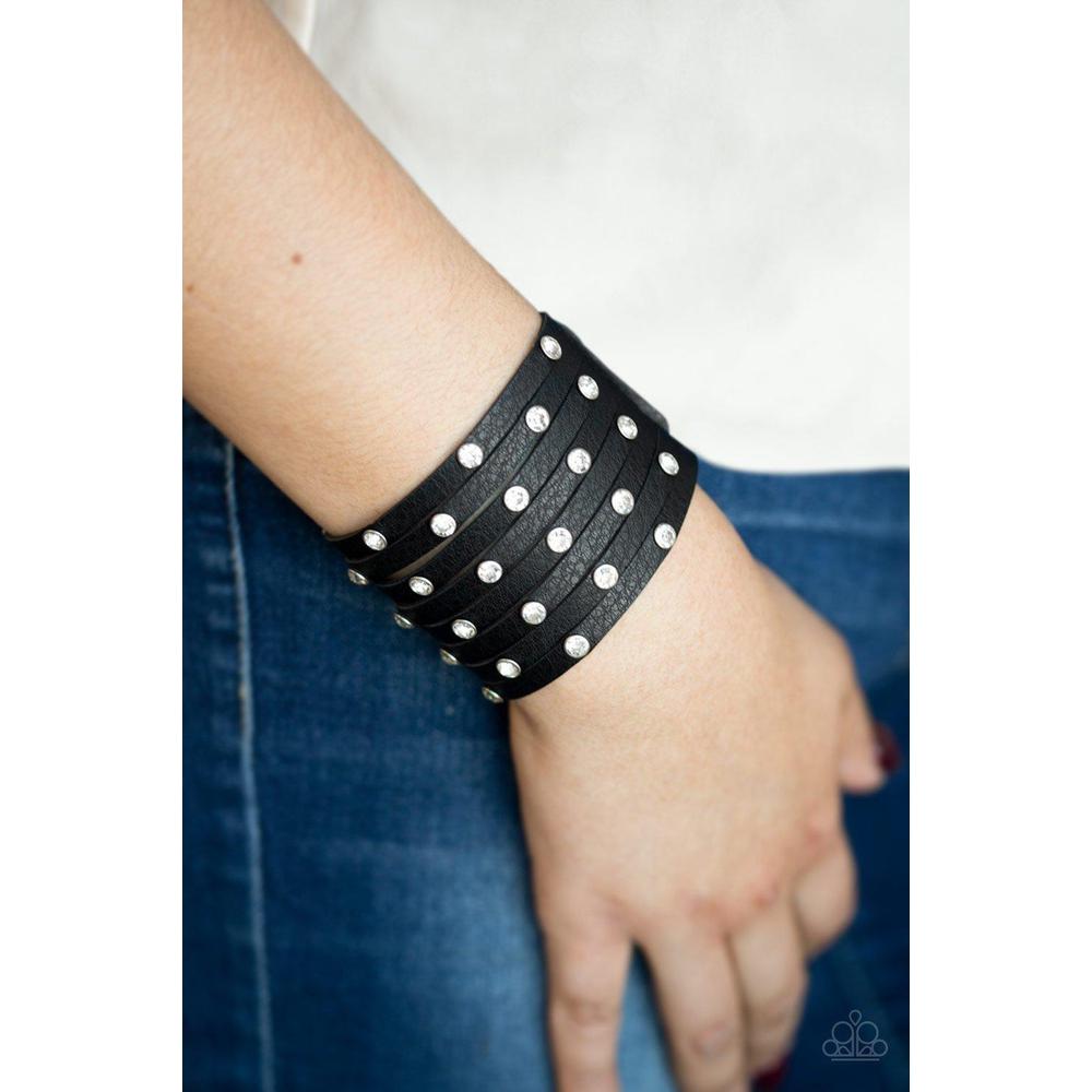 Sass Squad Black Urban Bracelet - Paparazzi - Dare2bdazzlin N Jewelry