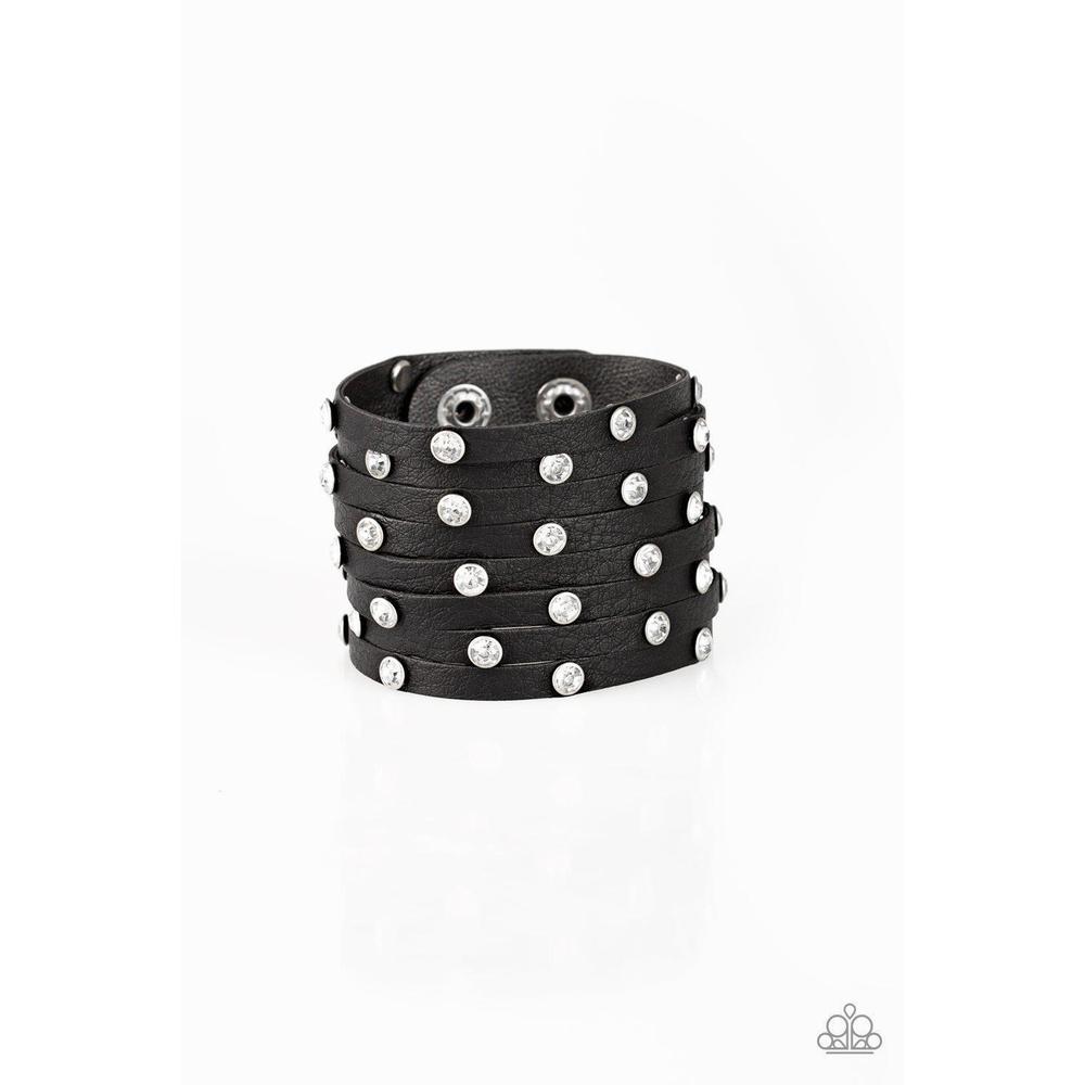 Sass Squad Black Urban Bracelet - Paparazzi - Dare2bdazzlin N Jewelry
