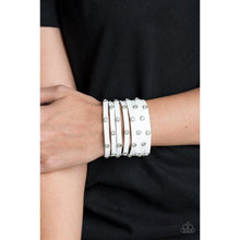 Load image into Gallery viewer, Sass Squad White Urban Bracelet - Paparazzi - Dare2bdazzlin N Jewelry
