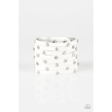 Load image into Gallery viewer, Sass Squad White Urban Bracelet - Paparazzi - Dare2bdazzlin N Jewelry
