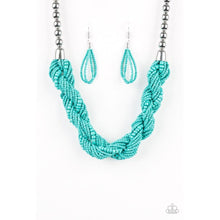 Load image into Gallery viewer, Savannah Surfing Blue Necklace - Dare2bdazzlin N Jewelry
