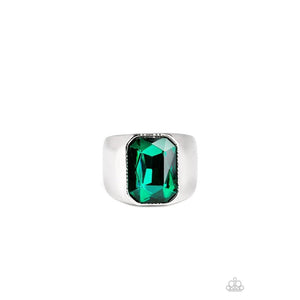 Scholar Green Ring - Paparazzi - Dare2bdazzlin N Jewelry