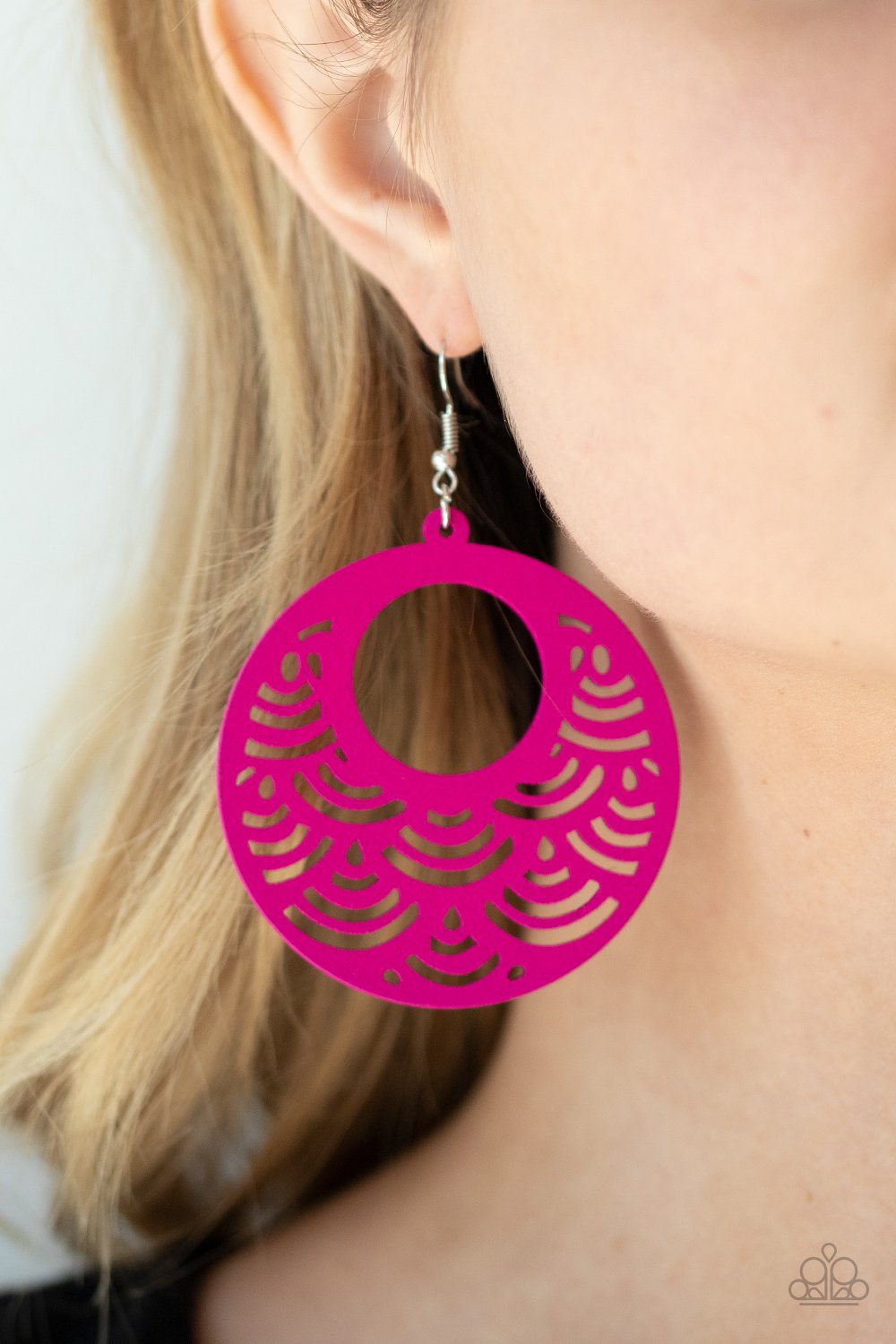 SEA Le Vie! - Pink Earring - Paparazzi - Dare2bdazzlin N Jewelry