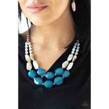 Load image into Gallery viewer, Seacoast Sunset - Blue Necklace - Paparazzi - Dare2bdazzlin N Jewelry
