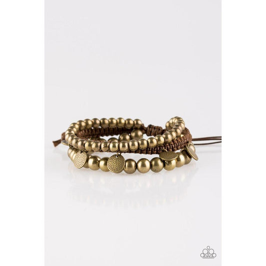 Seafaring Adventure Brass Bracelet - Paparazzi - Dare2bdazzlin N Jewelry