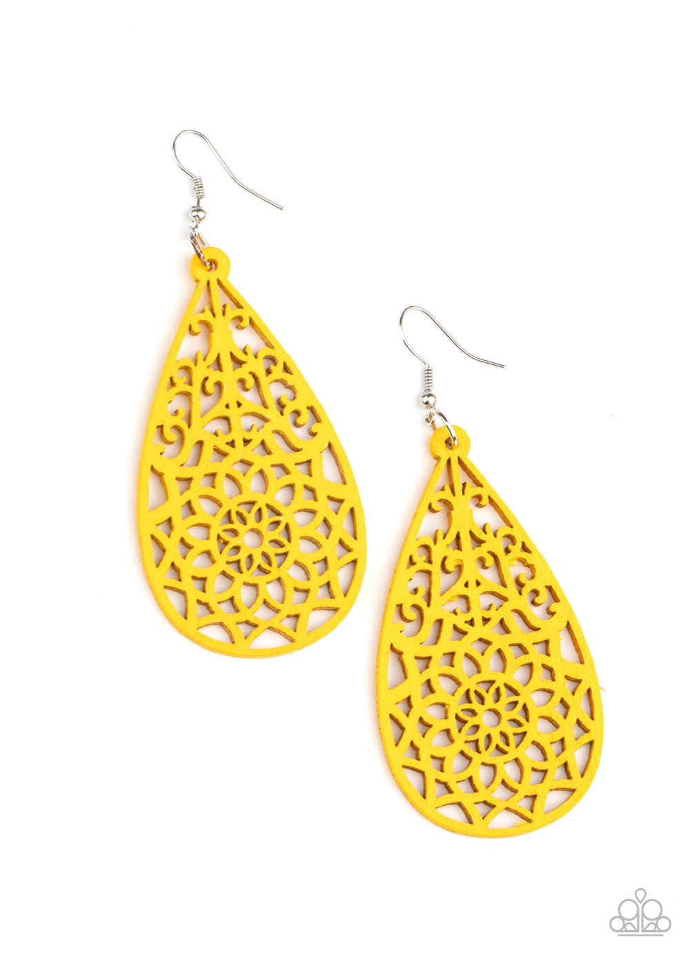 Seaside Sunsets - Yellow Earring - Paparazzi - Dare2bdazzlin N Jewelry