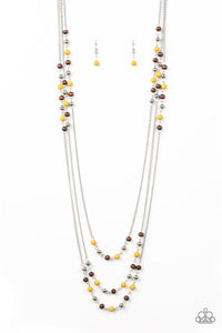 Seasonal Sensation - Yellow Necklace - Paparazzi - Dare2bdazzlin N Jewelry