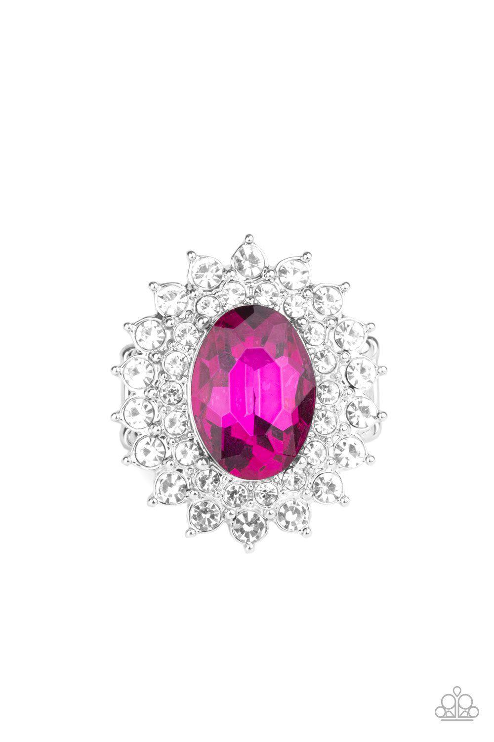 Secret Garden Glow - Pink Ring - Paparazzi - Dare2bdazzlin N Jewelry