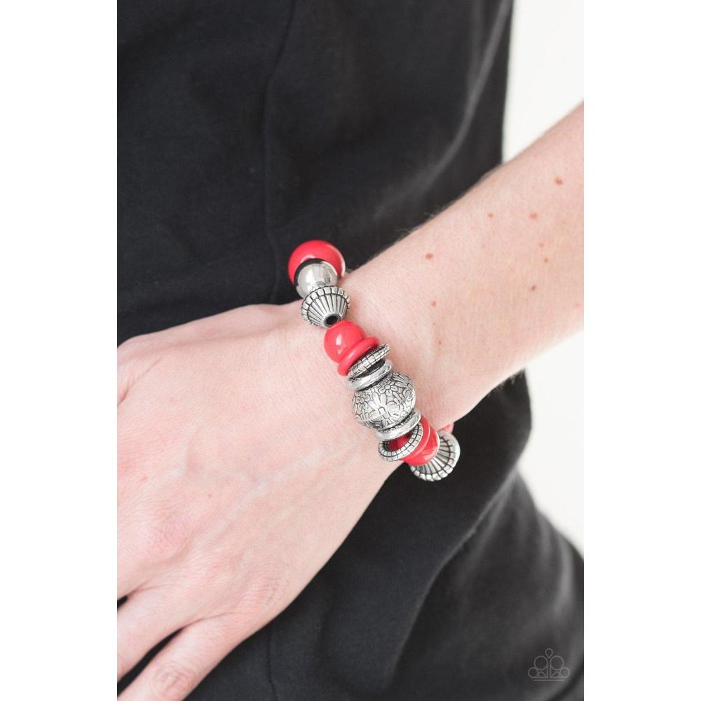 Seize The Season - Red Bracelet - Paparazzi - Dare2bdazzlin N Jewelry