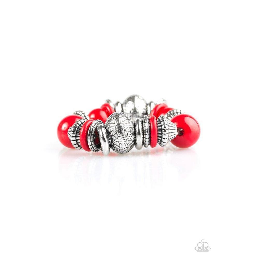 Seize The Season - Red Bracelet - Paparazzi - Dare2bdazzlin N Jewelry