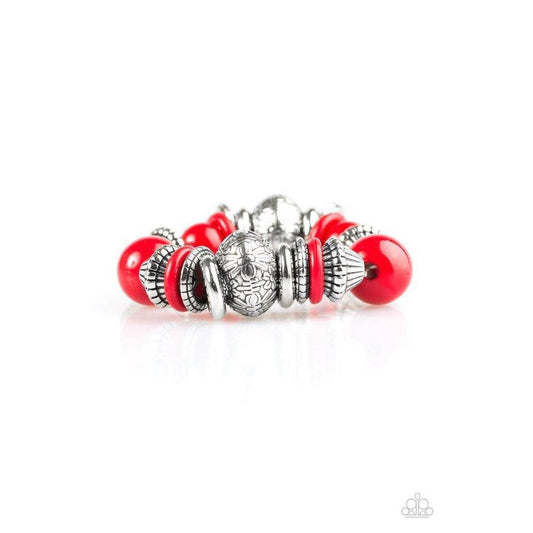 Seize The Season - Red Bracelet - Paparazzi - Dare2bdazzlin N Jewelry