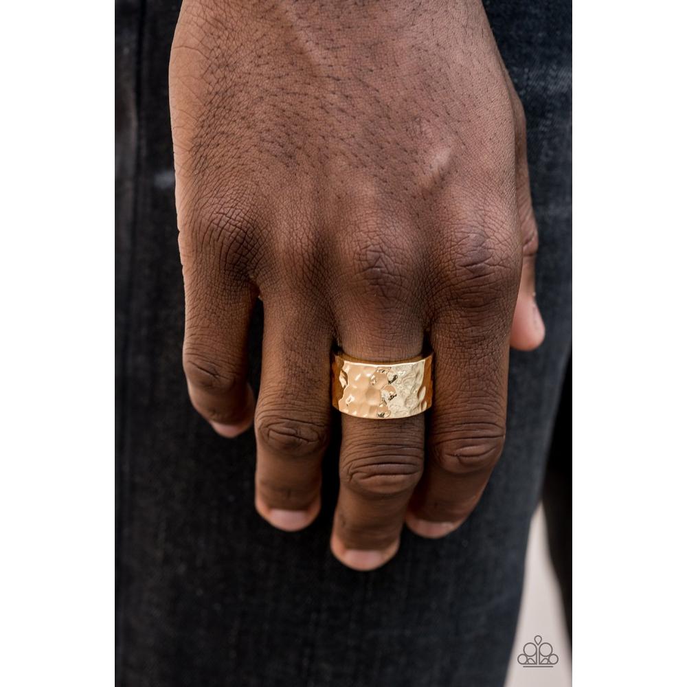 Self Made Man Gold Ring - Paparazzi - Dare2bdazzlin N Jewelry
