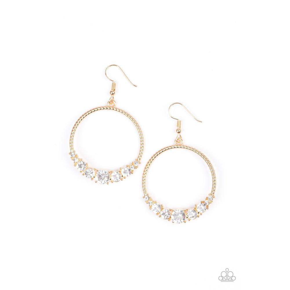 Self-Made Millionaire - Gold Earrings - Paparazzi - Dare2bdazzlin N Jewelry