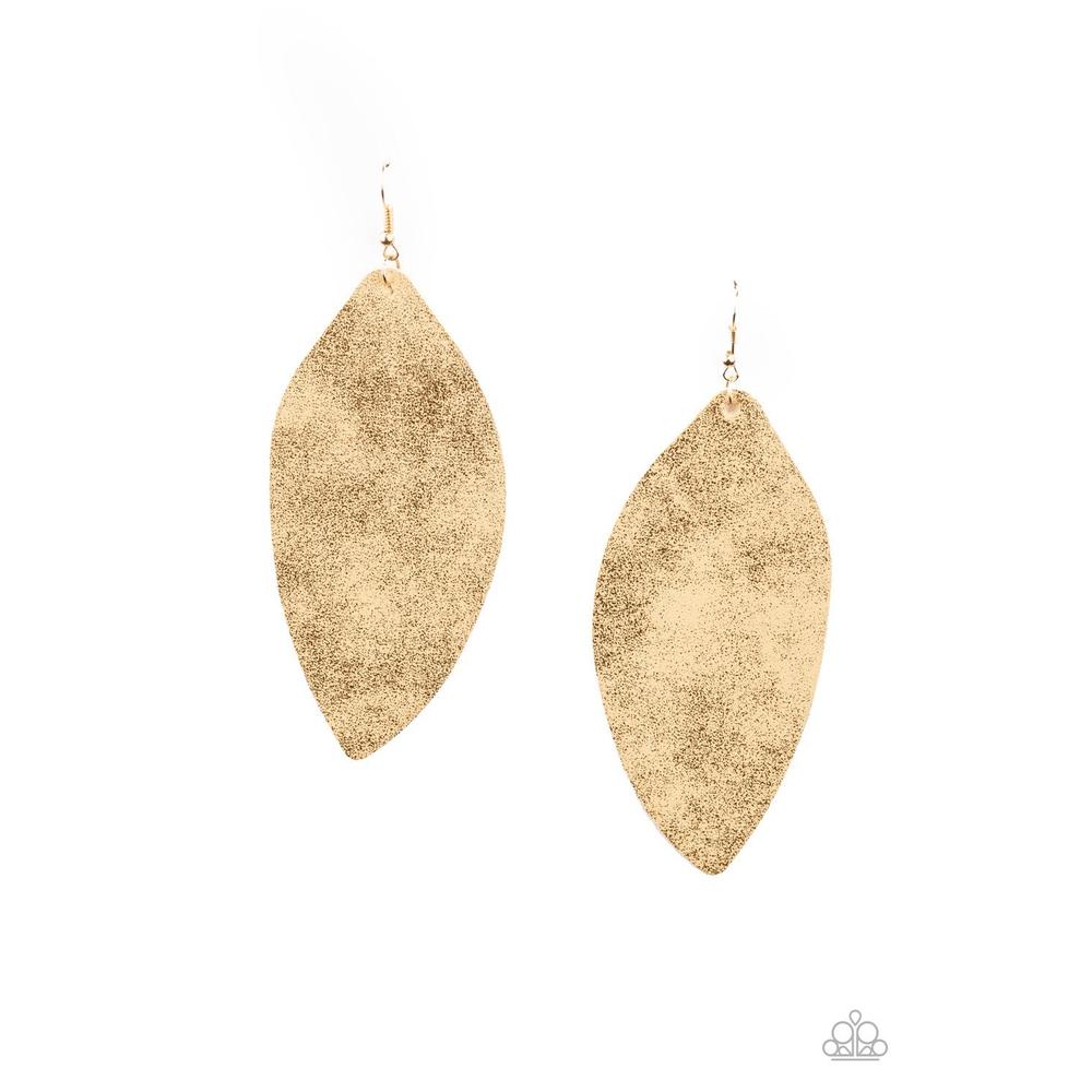 Serenity Smattered Gold Earrings - Paparazzi - Dare2bdazzlin N Jewelry