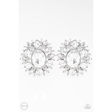 Load image into Gallery viewer, Serious Star Power White Earrings - Paparazzi - Dare2bdazzlin N Jewelry

