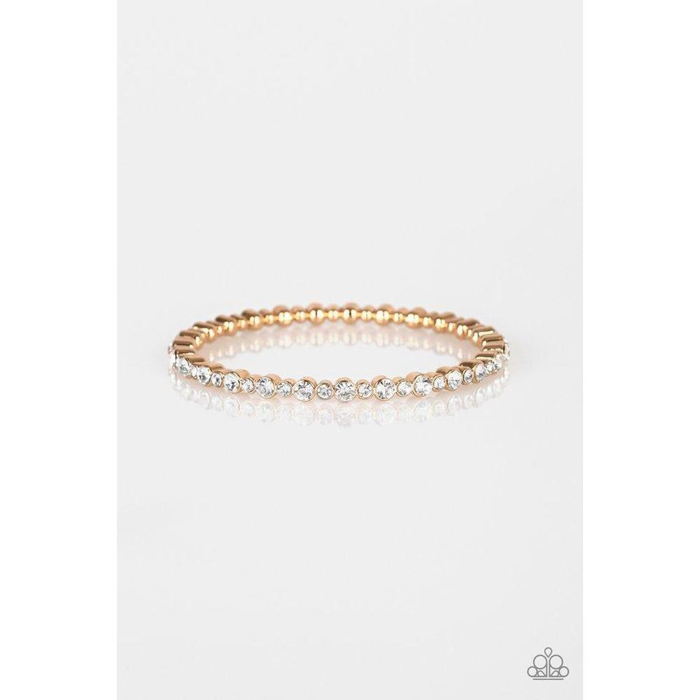 Seven Figure Fabulous - Gold Bracelet - Paparazzi - Dare2bdazzlin N Jewelry