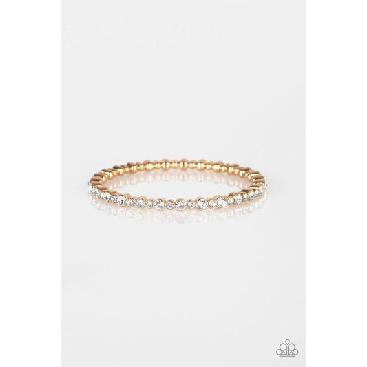 Seven Figure Fabulous - Gold Bracelet - Paparazzi - Dare2bdazzlin N Jewelry