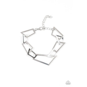 Shattered Shine - Silver Bracelet - Paparazzi - Dare2bdazzlin N Jewelry