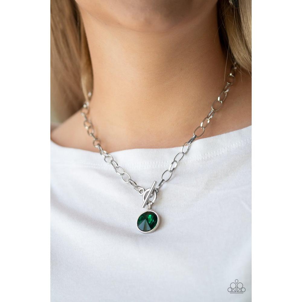 She Sparkles on Green Necklace - Dare2bdazzlin N Jewelry