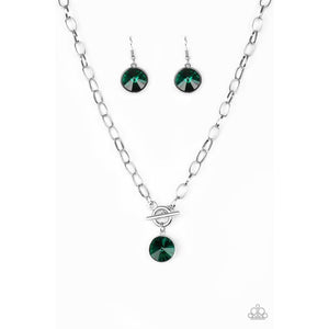 She Sparkles on Green Necklace - Dare2bdazzlin N Jewelry
