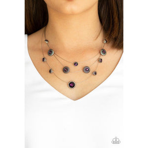 SHEER Thing! - Purple Necklace - Dare2bdazzlin N Jewelry