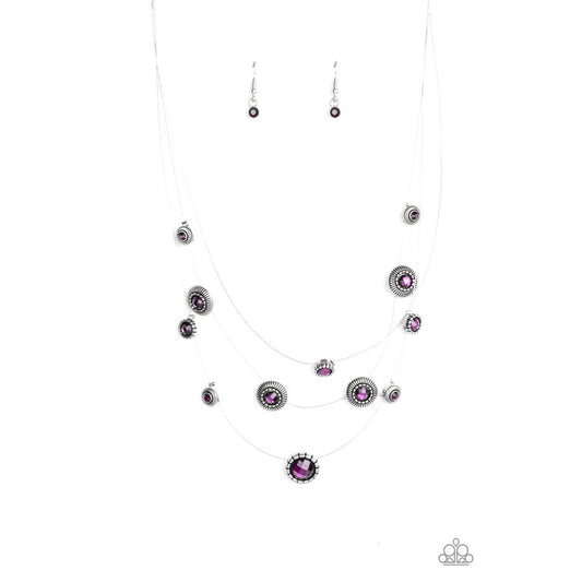 SHEER Thing! - Purple Necklace - Dare2bdazzlin N Jewelry